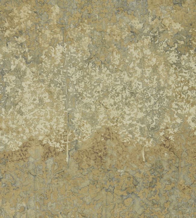 Belvoir Wallpaper - Blue / Amber - ZKEM312651 - Zoffany - Premier Wallcovering