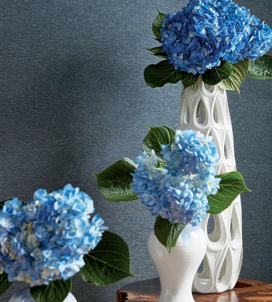 Benfield Wallpaper - Blue - Thibaut - TWW365 - Premier Wallcovering