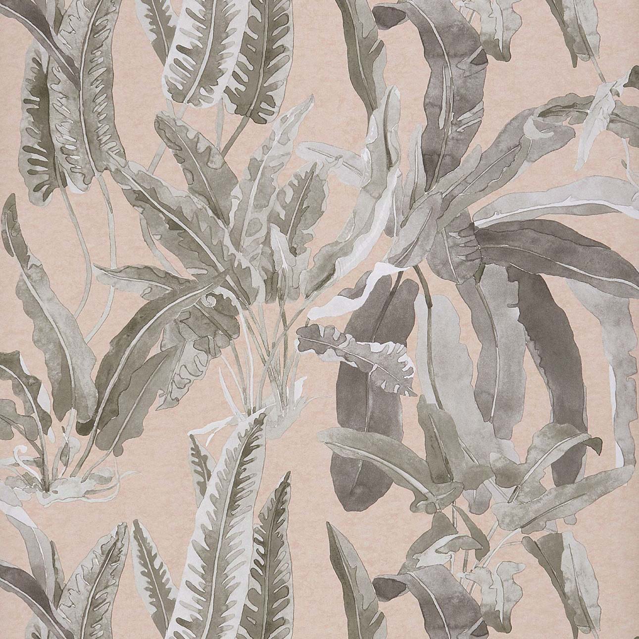 Benmore Wallpaper - Blush/ Grey - Nina Campbell - NCW4393-06 - Premier Wallcovering