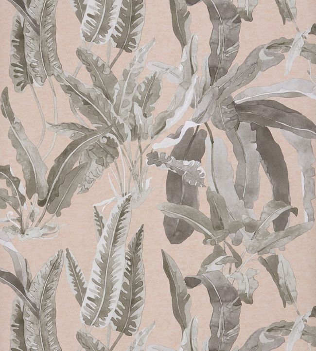 Benmore Wallpaper - Blush/ Grey - Nina Campbell - NCW4393 - 06 - Premier Wallcovering