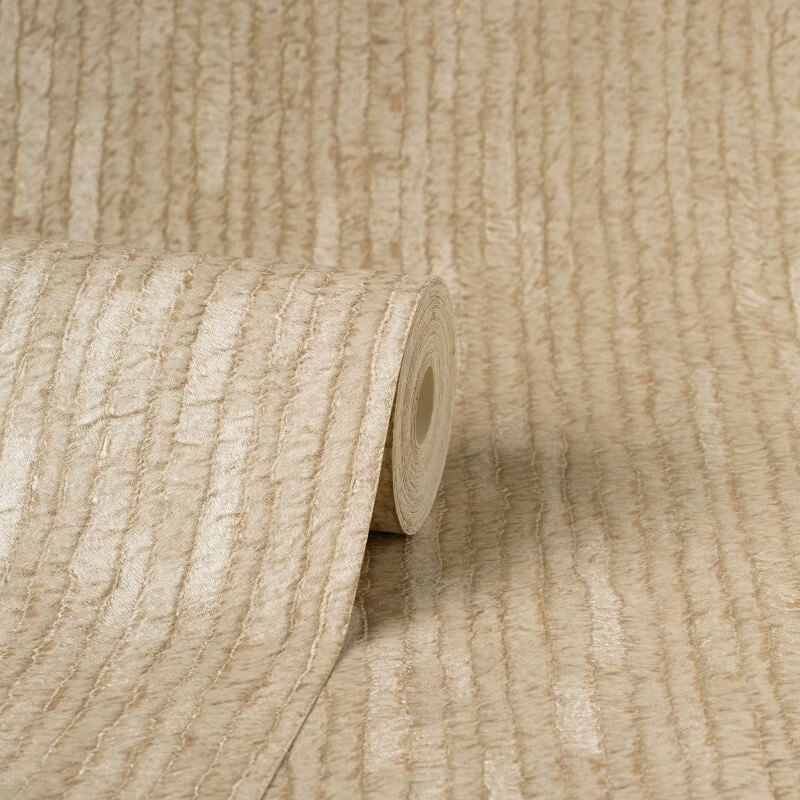 Bergamo Texture Glitter Wallpaper - Light Gold/Beige - Crown - M1399 - Premier Wallcovering