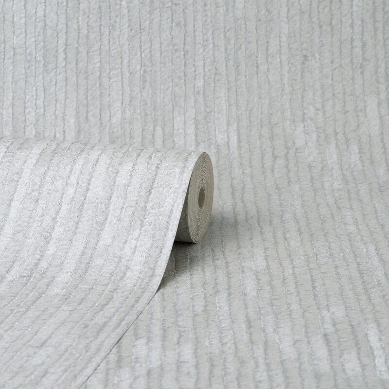 Bergamo Texture Glitter Wallpaper - Off White/Silver - Crown - M1400 - Premier Wallcovering