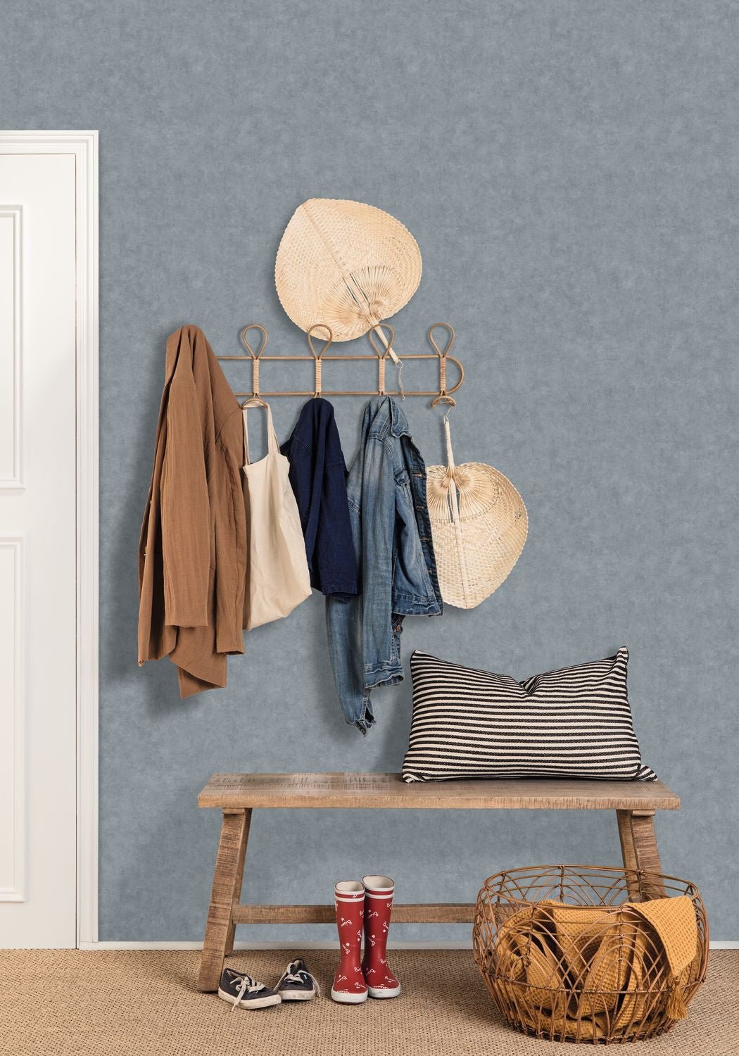 Beton Uni Wallpaper - Carbone Clair - Caselio - 101489578 - Premier Wallcovering