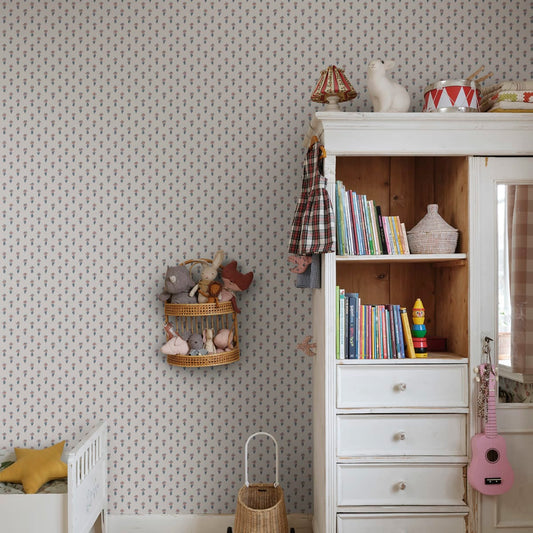 Betty Wallpaper - Blue - Sandberg - S10372 - Premier Wallcovering