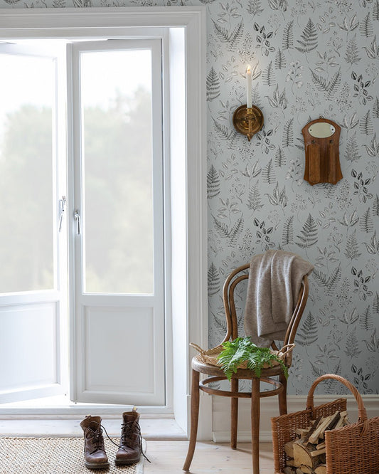 Betula Wallpaper - Light Blue - Midbec - 15934 - Premier Wallcovering