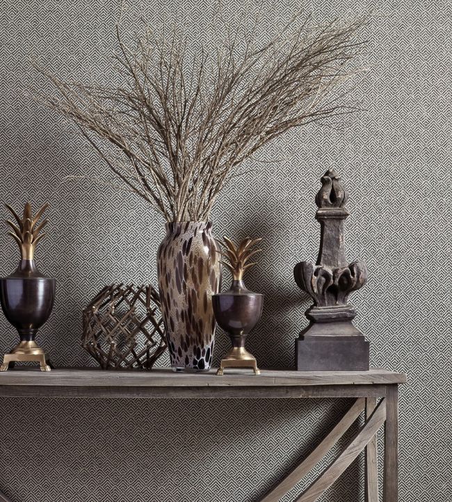 Beverly Hills Wallpaper - Tobacco & Grey - Thibaut - T72851 - Premier Wallcovering
