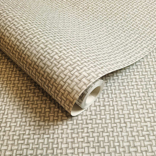 Biderbost Weave Wallpaper - Cream - Holden Décor - 91600 - Premier Wallcovering