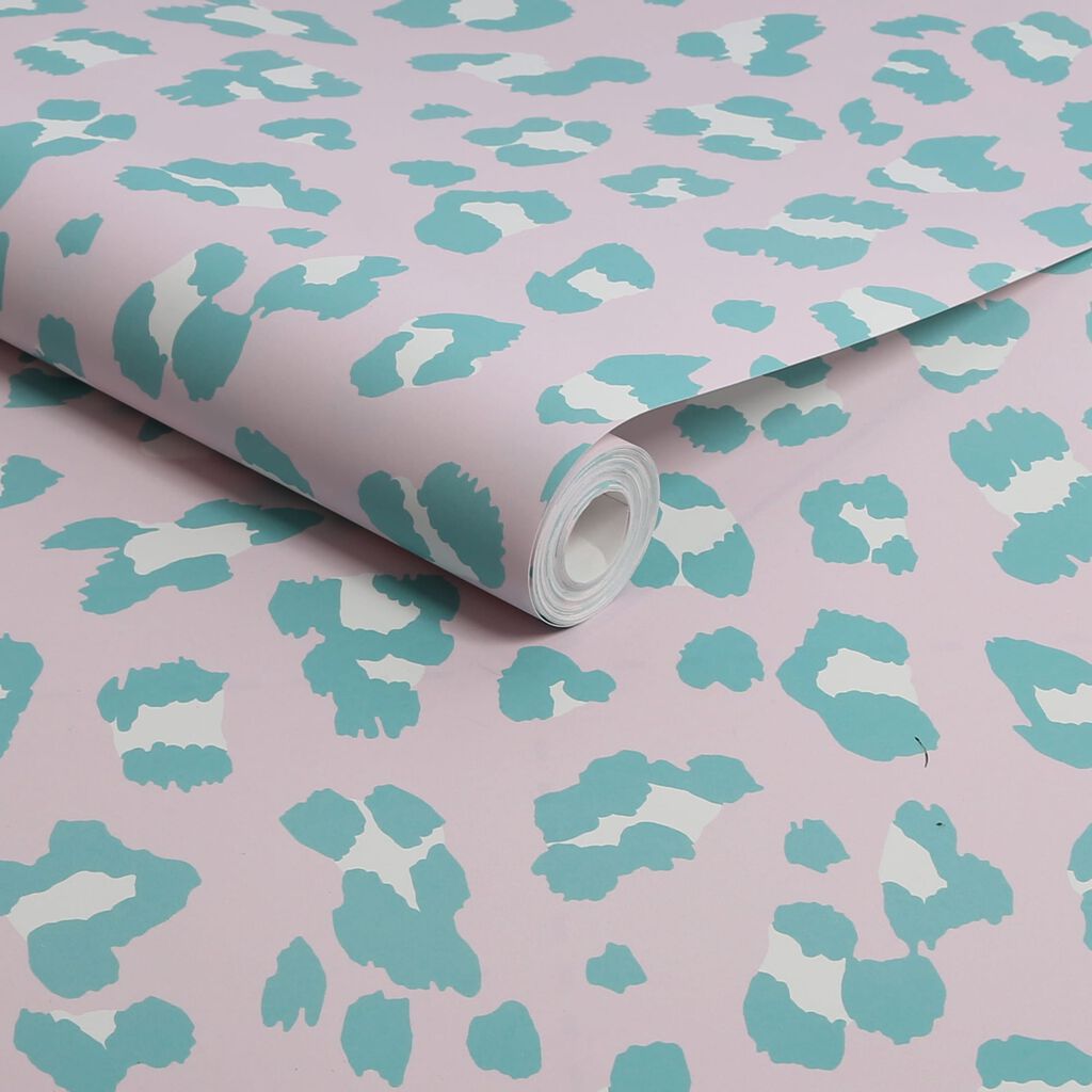 Big Cat Wallpaper - Bubblegum - Envy - 118725 - Premier Wallcovering