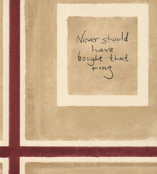 Biography Wallpaper - Red - Andrew Martin - ENGBIRE - Premier Wallcovering