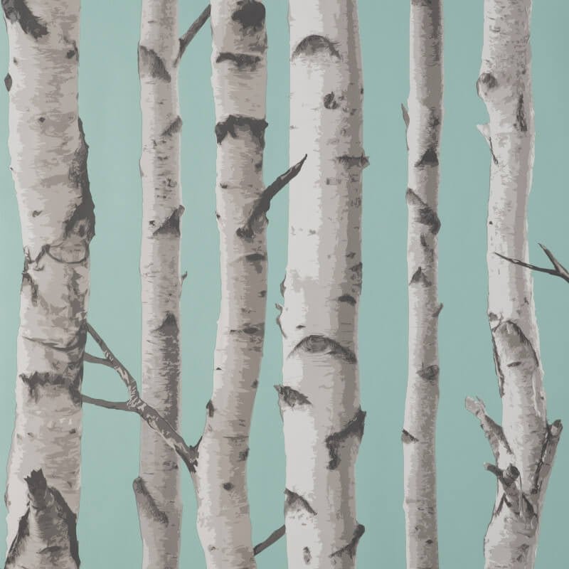 Birch Trees Wallpaper - Blue - Fine Décor - FD43293 - Premier Wallcovering