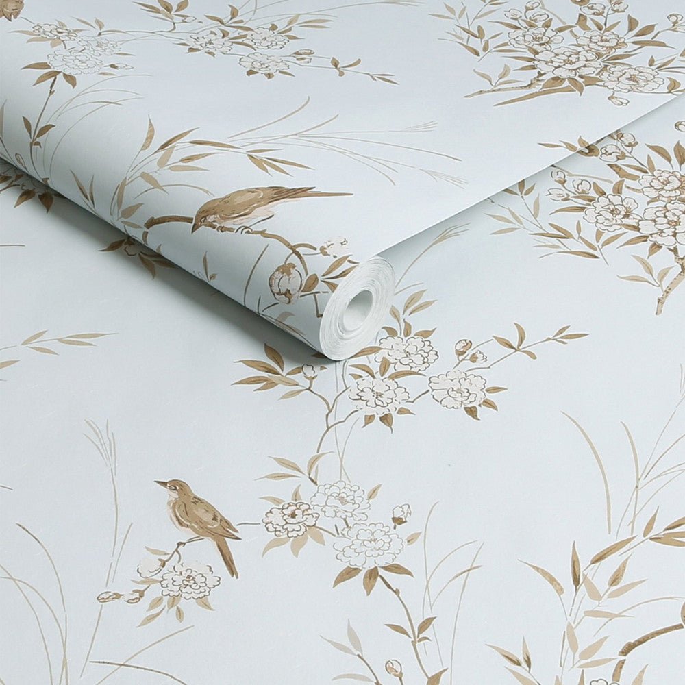 Bird Chinoiserie Wallpaper - Shabby Chic - 125121 - Premier Wallcovering