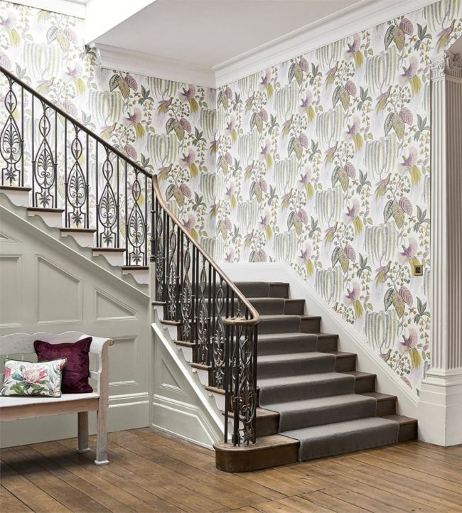 Bird Of Paradise Wallpaper - Orchid - DGLW216654 - Sanderson - Premier Wallcovering