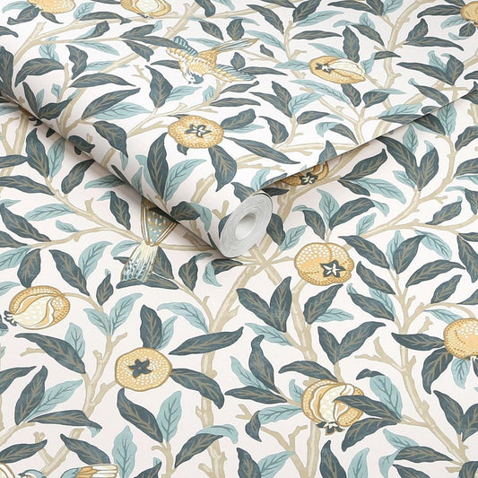 Bird & Pomegranate Wallpaper - Cloudy Blues - 140501 - William Morris - Premier Wallcovering
