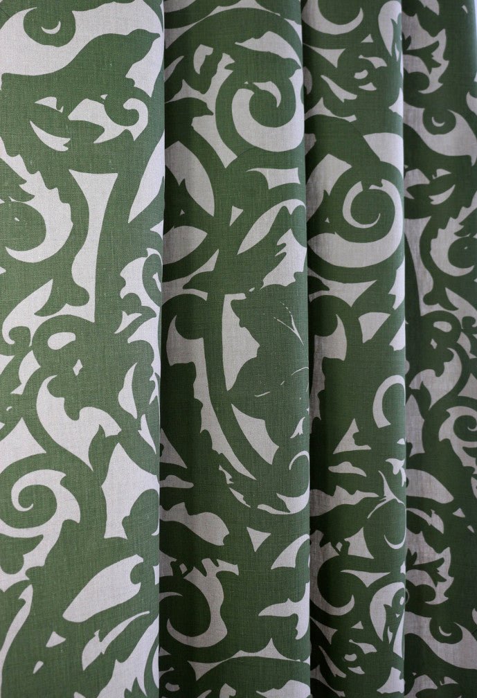 Birdcage Fabric - Olive Green - Timorous Beasties - BRC/1614/07 - Premier Wallcovering