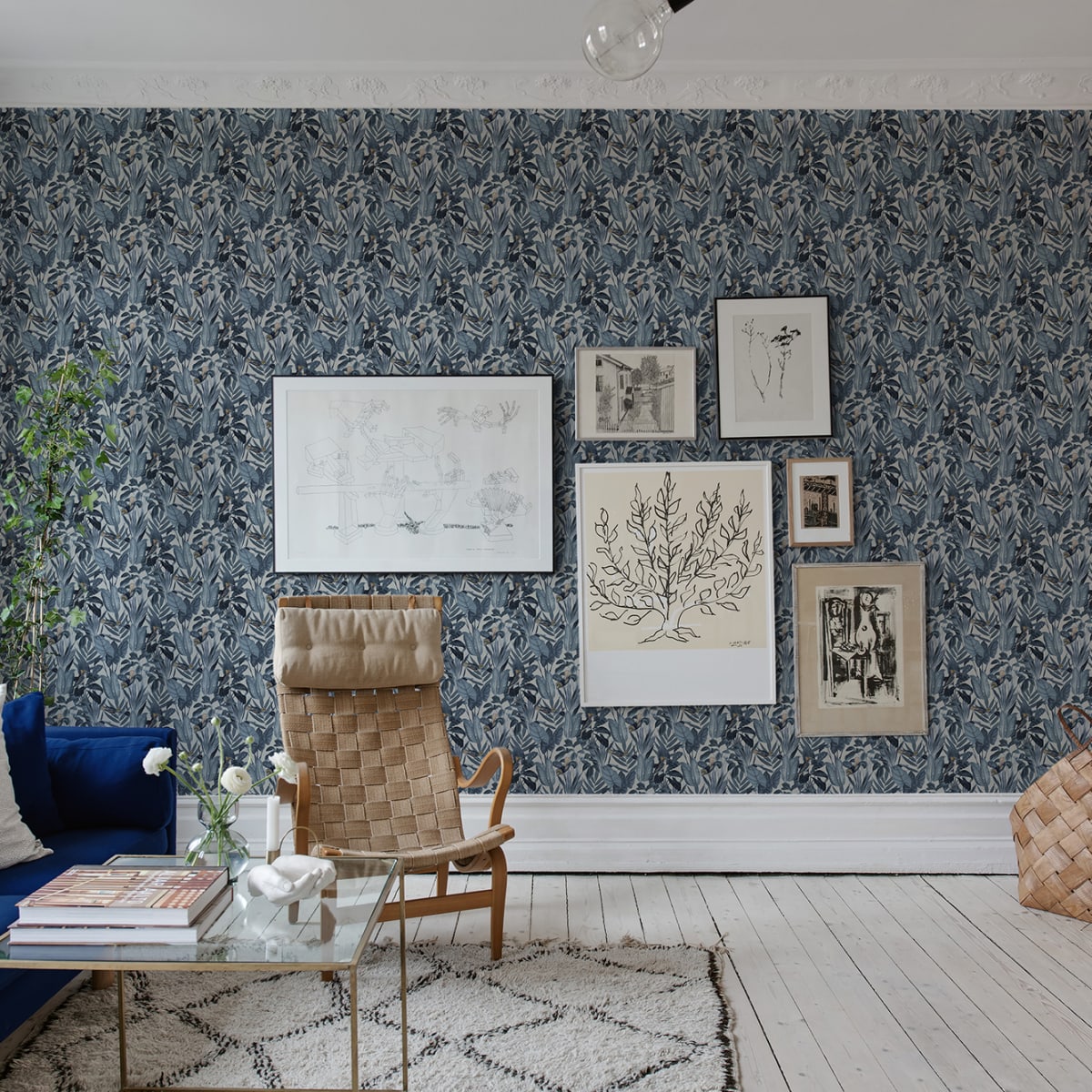 Birds of Paradise Wallpaper - Nightfall - Rebel Walls - R18564 - Premier Wallcovering