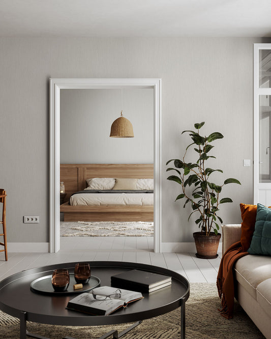 Björk Wallpaper - Light Gray - Midbec - 17210 - Premier Wallcovering