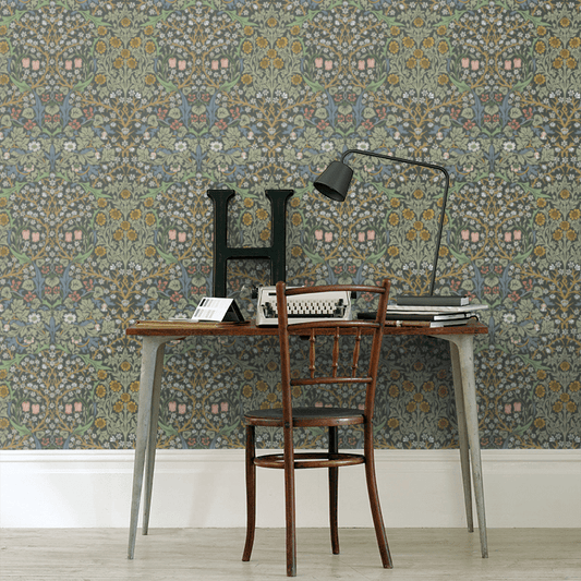 Blackthorn Wallpaper - Forest - 217379 - Morris Wallpaper WD - Premier Wallcovering