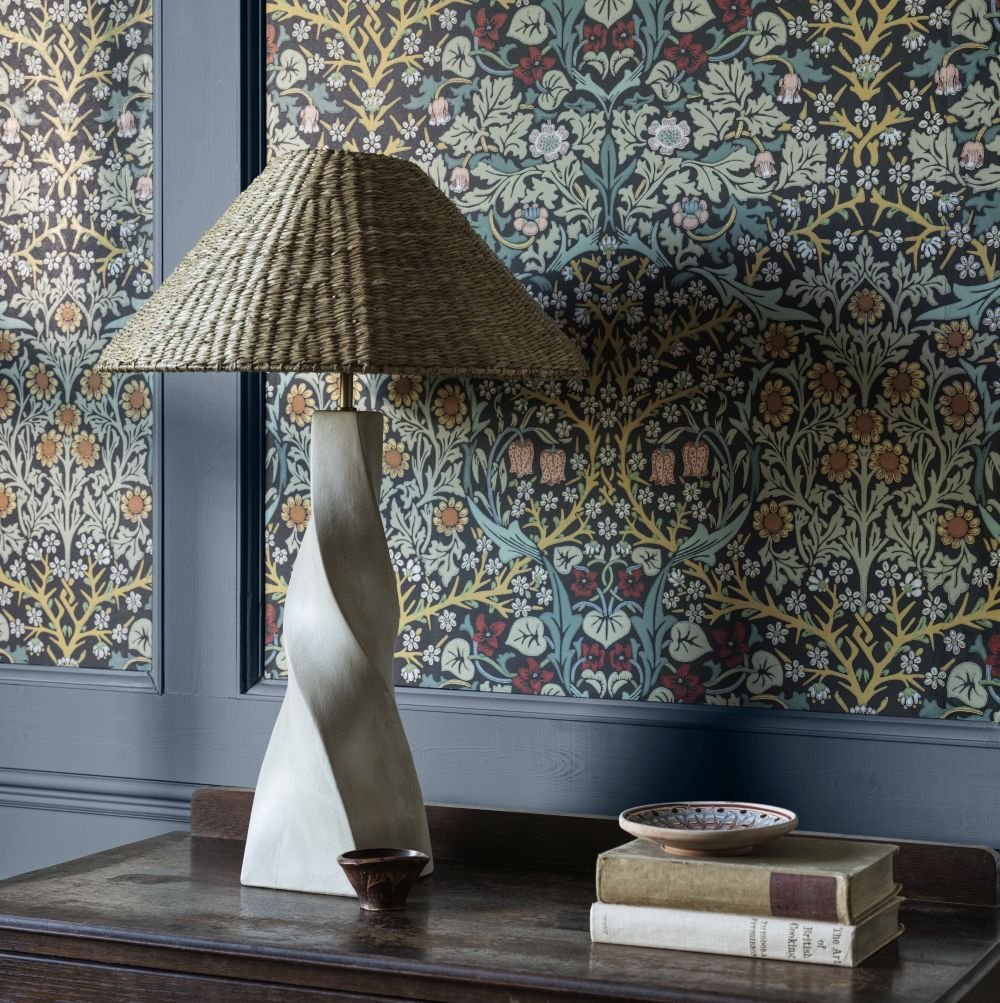 Blackthorn Wallpaper - Indigo - 217380 - Morris Wallpaper WD - Premier Wallcovering