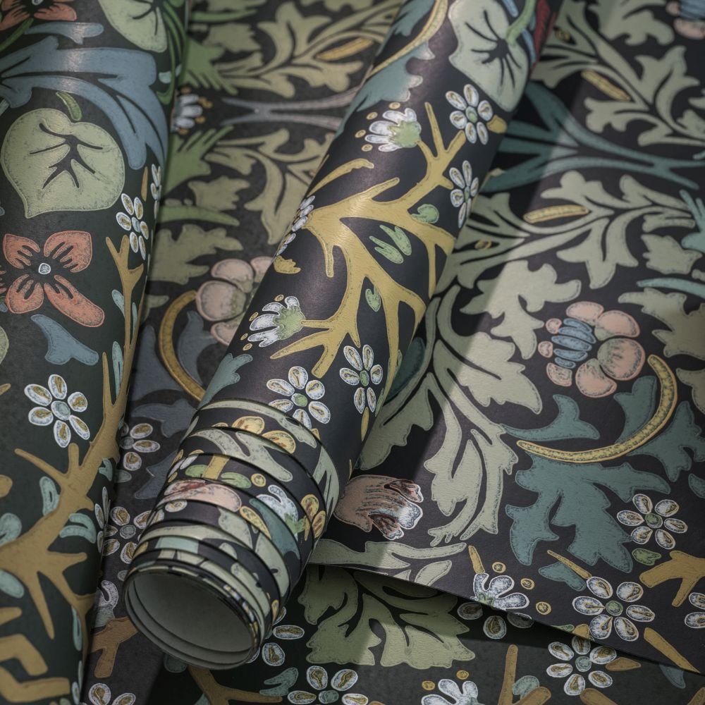 Blackthorn Wallpaper - Indigo - 217380 - Morris Wallpaper WD - Premier Wallcovering