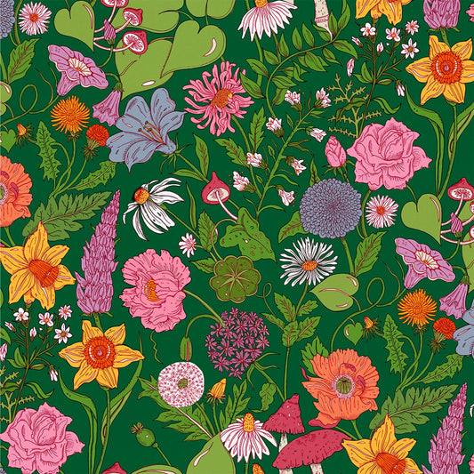 Bloom Wallpaper - Forest-Green - Wear The Walls - BLFG894152 - Premier Wallcovering