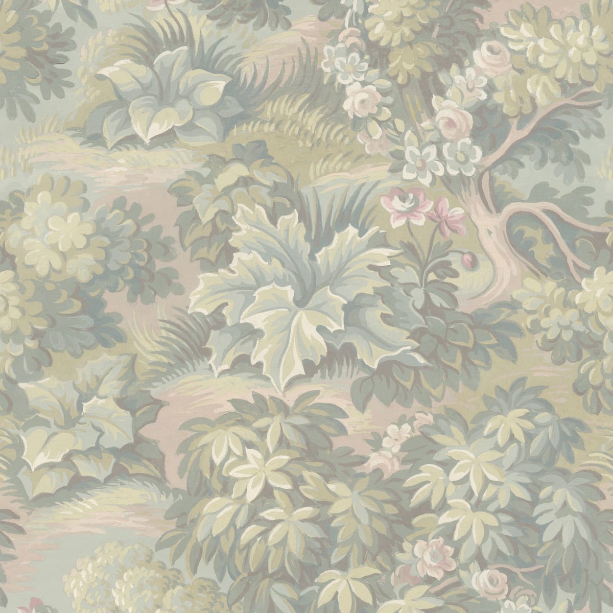 Blooming Park Wallpaper - Pastel - Rebel Walls - R19255 - Premier Wallcovering