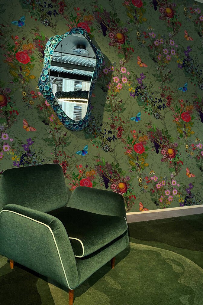 Bloomsbury Garden Wallpaper - Tree Frog - Timorous Beasties - BTN/BLM/TXMT/12 - Premier Wallcovering