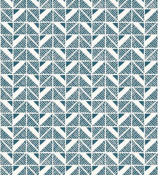 Bloomsbury Square Wallpaper - Blue - AT23118 - Anna French - Premier Wallcovering