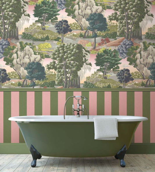 Bloomsbury Wallpaper - Mural - Pink Haze - Woodchip & Magnolia - WM - 483 - 01R - Premier Wallcovering