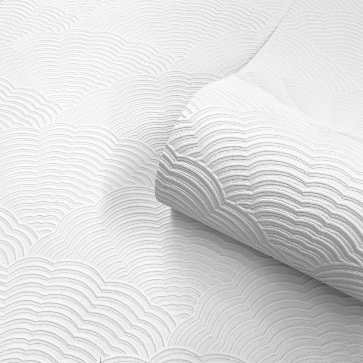 Blown Vinyl Artex Paintable Textured Wallpaper - White - Belgravia - 5807 - Premier Wallcovering