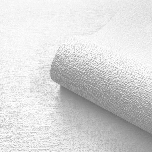 Blown Vinyl Weave Paintable Textured Wallpaper - White - Belgravia - 9107 - Premier Wallcovering