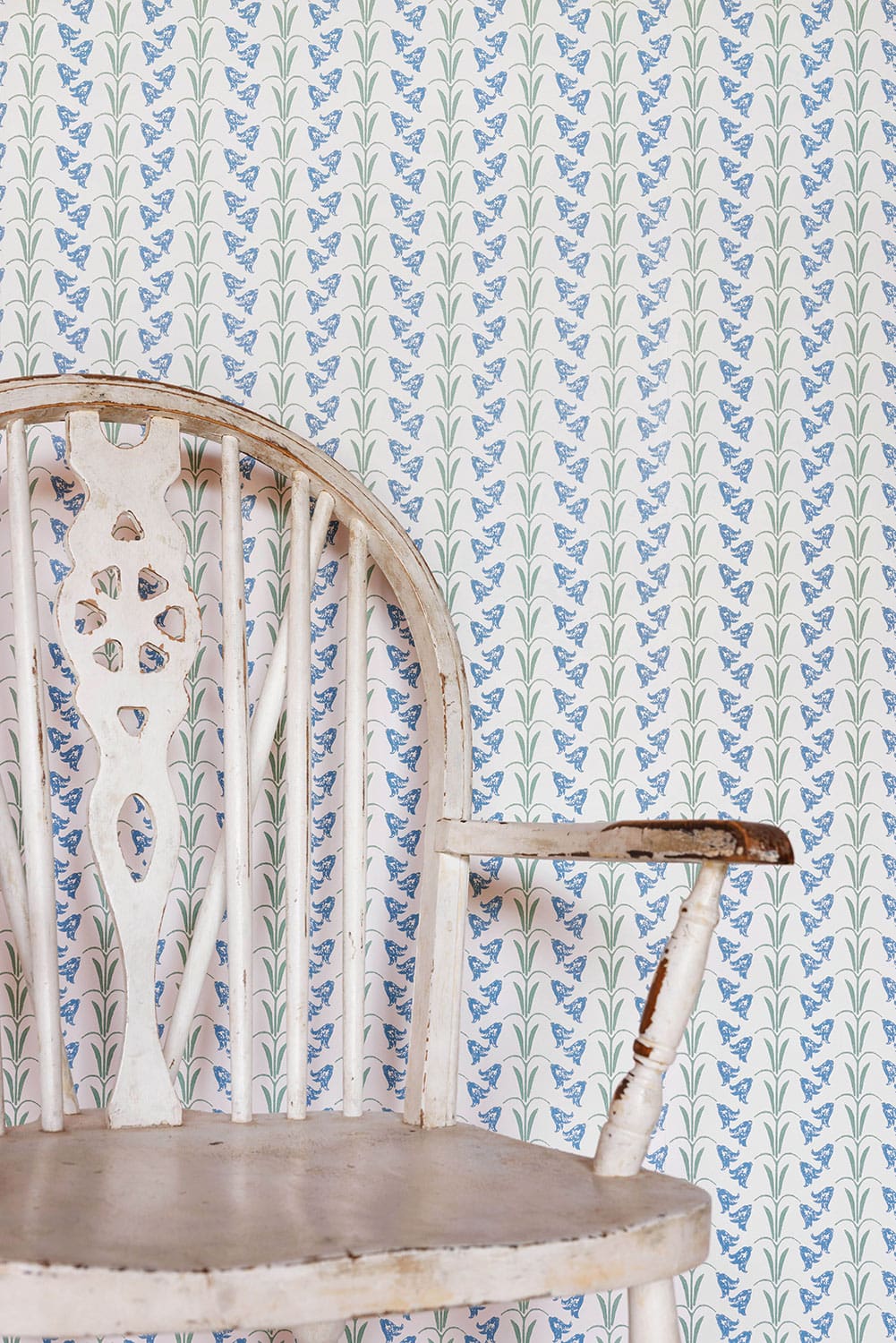 Bluebells Wallpaper - Blue / Green - BG3000102 - Barneby Gates - Premier Wallcovering