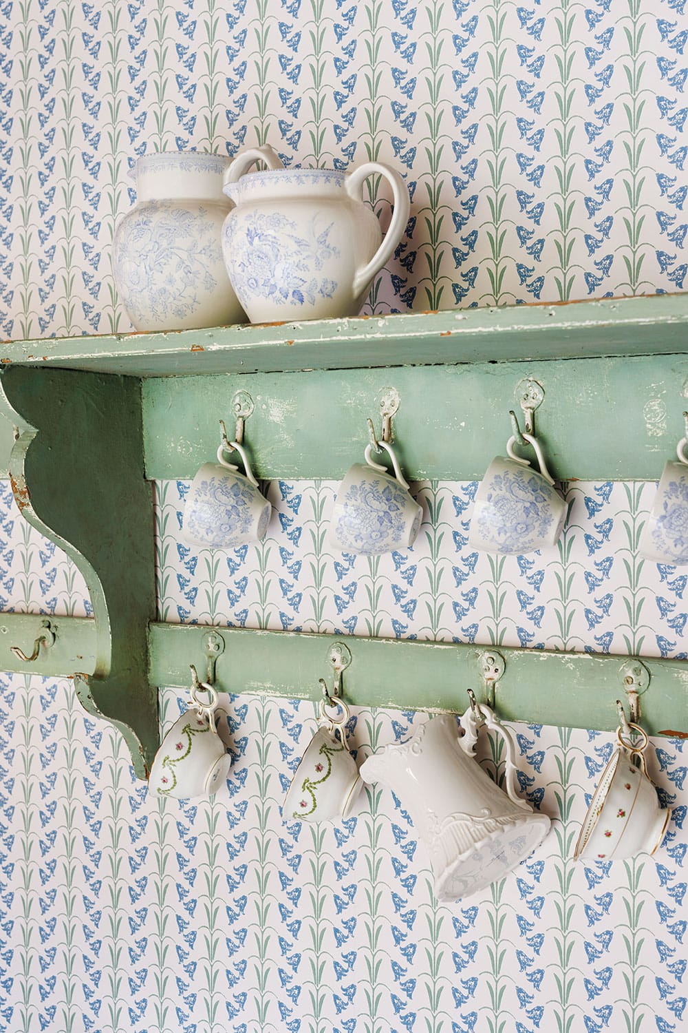 Bluebells Wallpaper - Blue / Green - BG3000102 - Barneby Gates - Premier Wallcovering