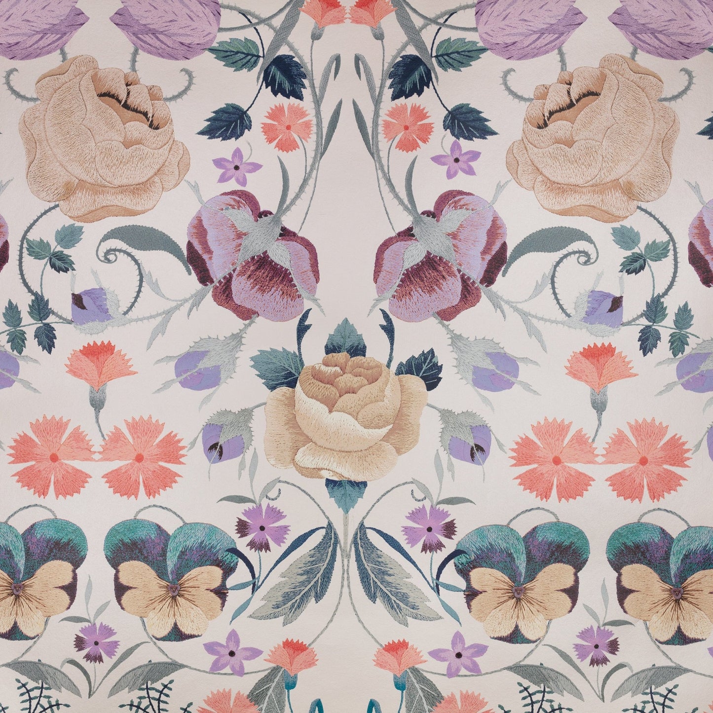 Bonita Shimmer Wallpaper - Lilac Ash - Romo - Temperley London - W457/02 - Premier Wallcovering