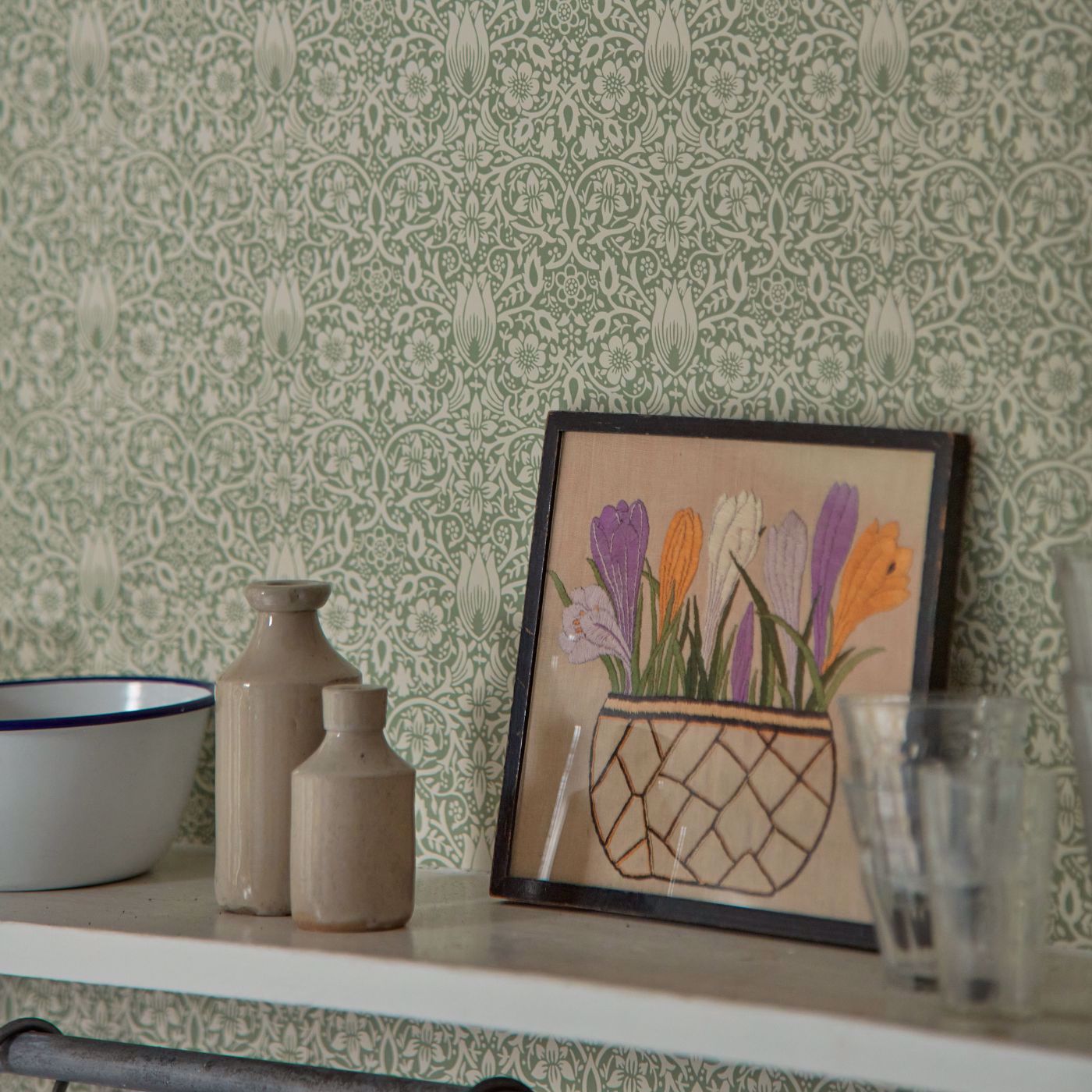 Borage Wallpaper - Leafy Arbour - 217198 - Morris & Co - Premier Wallcovering