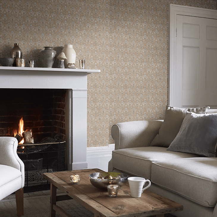 Borough High St Wallpaper - Gold - Little Greene - 0251BHFOILZ - Premier Wallcovering