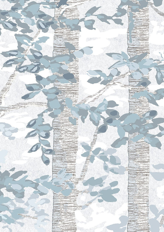 Bosky Wallpaper - Blue Yonder - Lewis & Wood - Premier Wallcovering