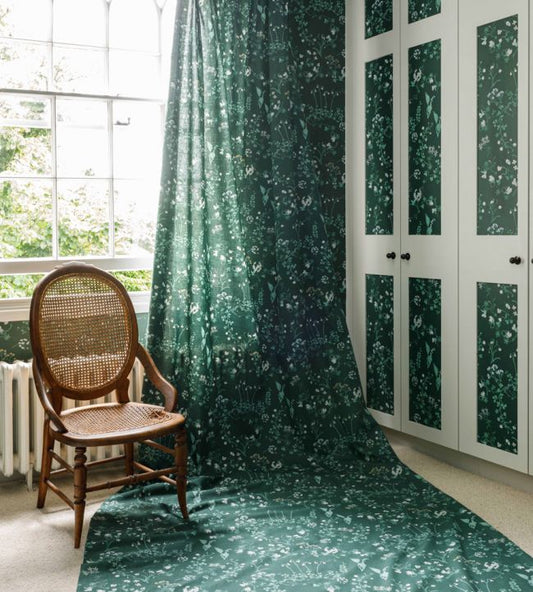 Botanica Fabric - Woodland Green - Barneby Gates - BGF050501 - Premier Wallcovering