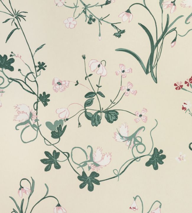 Botanica Wallpaper - Ivory - BG2400202 - Barneby Gates - Premier Wallcovering