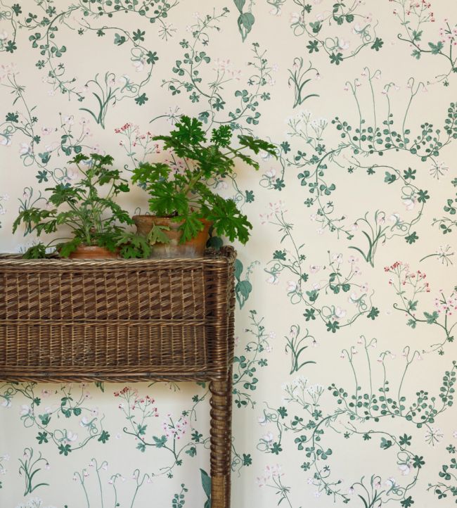 Botanica Wallpaper - Ivory - BG2400202 - Barneby Gates - Premier Wallcovering