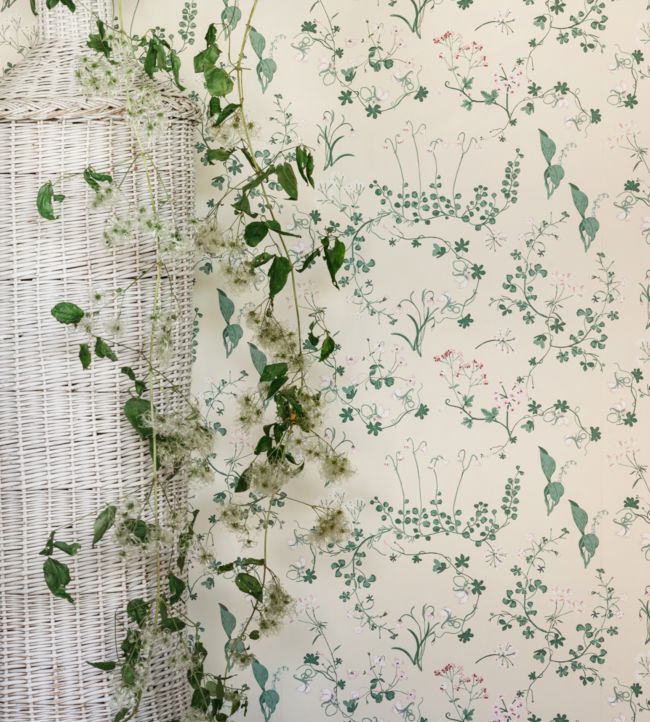 Botanica Wallpaper - Ivory - BG2400202 - Barneby Gates - Premier Wallcovering