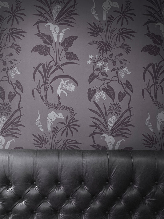 Botanize Wallpaper - Heather - Divine Savages - DVS042-BOT-HTH-WR - Premier Wallcovering