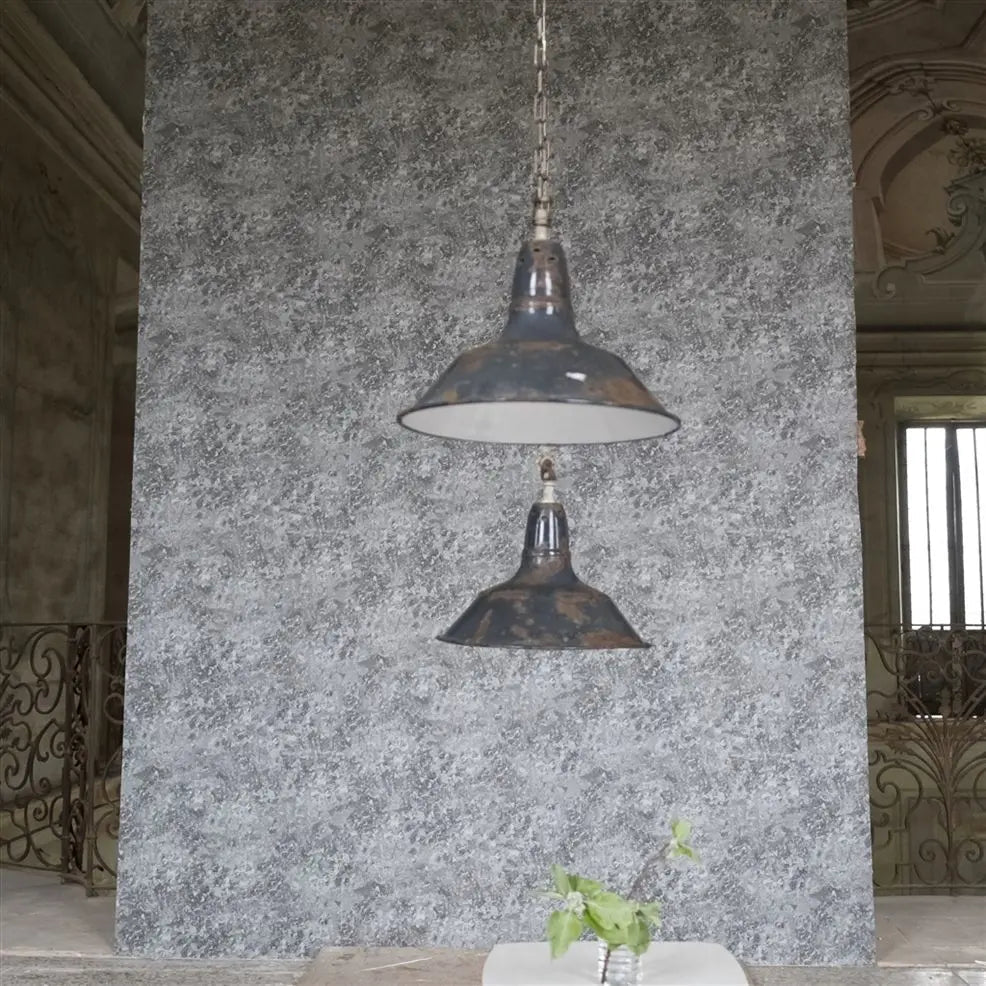 Botticino Wallpaper - Pewter - PDG640/03 - Designers Guild - Premier Wallcovering