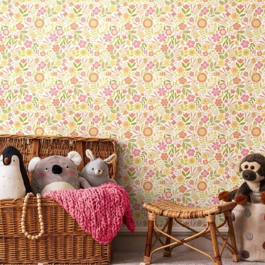 Bouncing Binnies Wallpaper - Dolly Mixtures - Hoopla Walls - HWA1314W - Premier Wallcovering