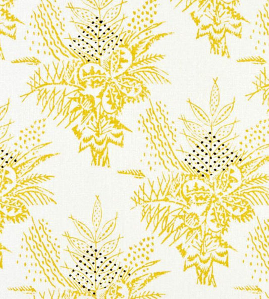 Bouquet Fabric - Lemon - Christopher Farr Cloth - CF140 - 02 - Premier Wallcovering