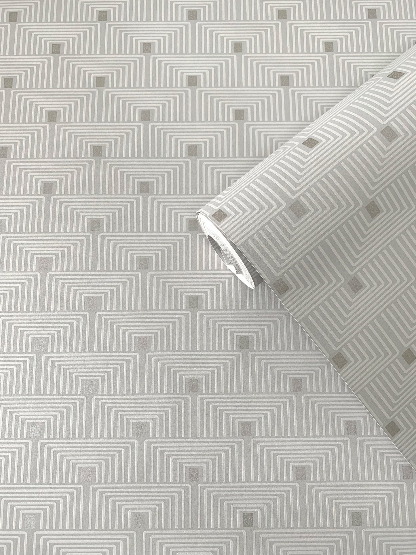 Boutique Geo Key Wallpaper - Sheen Cream - Galerie - F - PL3002 - Premier Wallcovering