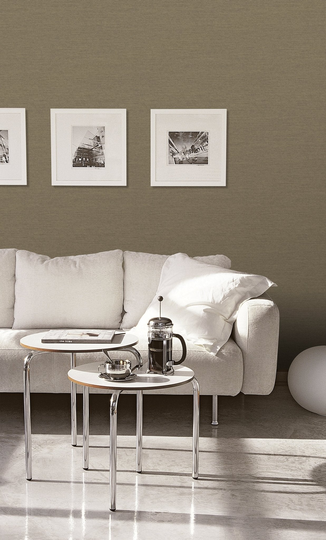 Boutique Horizontal Weave Wallpaper - Shimmer Bronze Brown - Galerie - F - PY6007 - Premier Wallcovering
