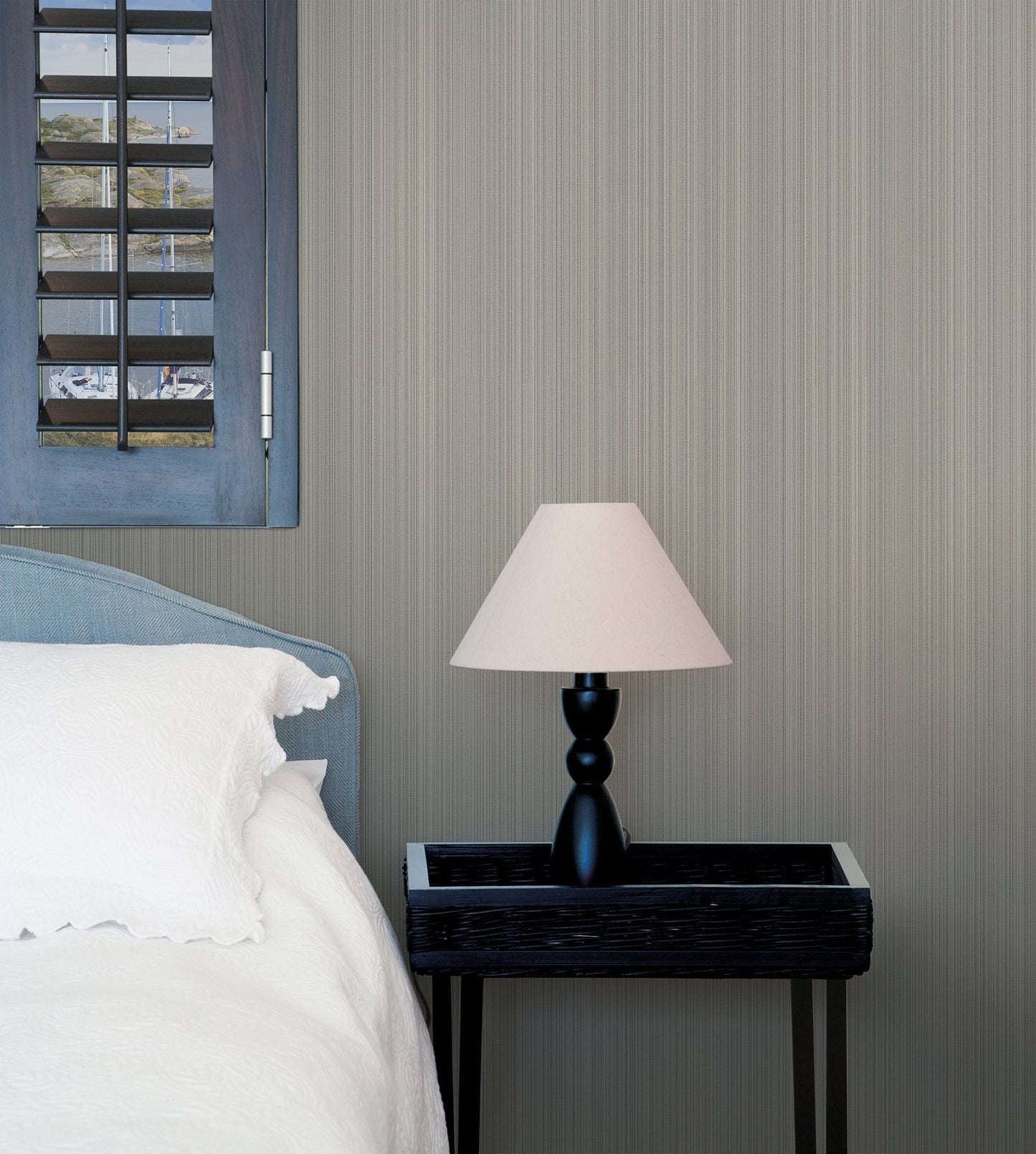 Boutique Textured Stripe Wallpaper - Bronze Brown - Galerie - SP - NA6006 - Premier Wallcovering