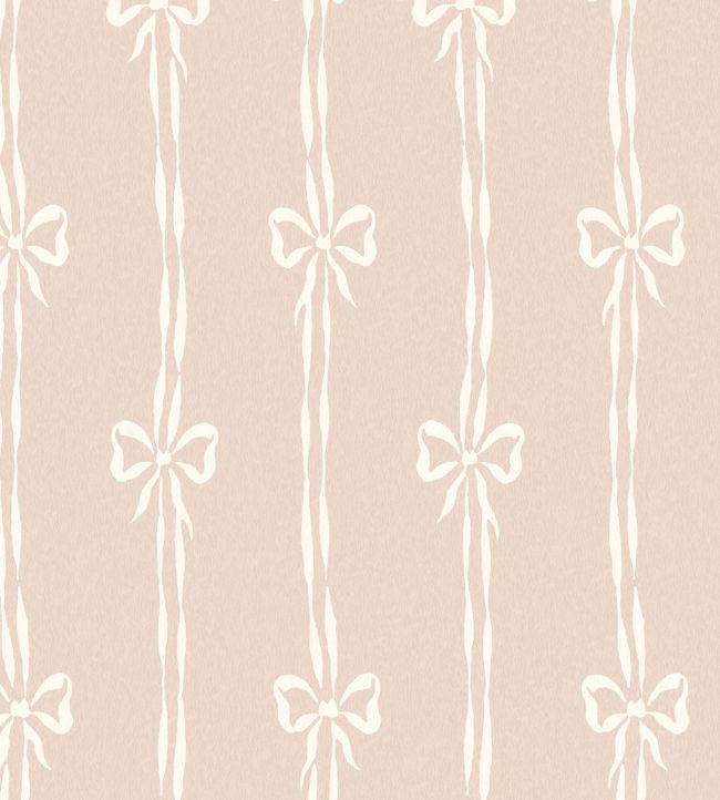 Bow Peep Fabric - Plaster Pink - Woodchip & Magnolia - WMF - 481 - 06LD - Premier Wallcovering