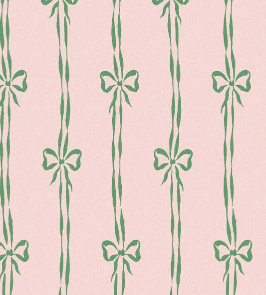 Bow Peep Fabric - Pink Apple - Woodchip & Magnolia - WMF - 481 - 05LD - Premier Wallcovering