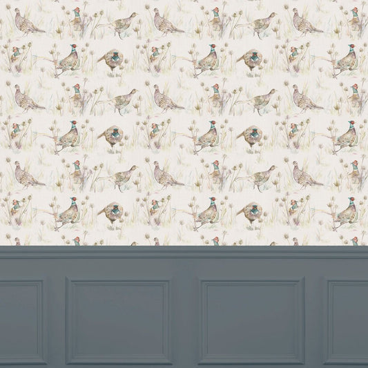 Bowmont Wallpaper - Pheasant - Voyage Maison - BOWMONT/WPO/PHE - Premier Wallcovering